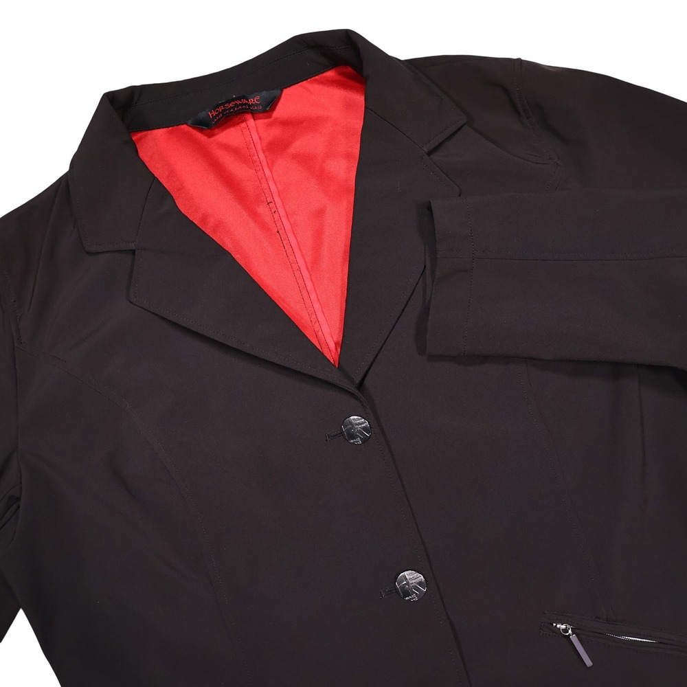 HORSEWARE Women's 10 Black Red Ladies Competition Equestrian Show Blazer Jacket